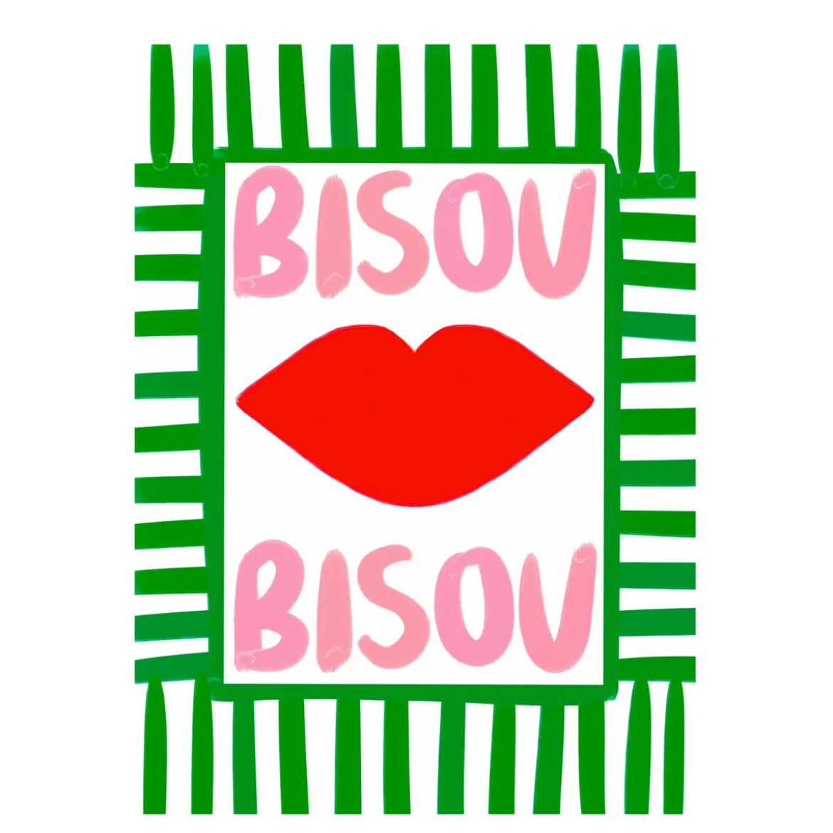 Affiche A3 Bisou Bisou