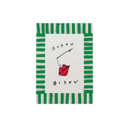 Affiche A3 Bisous Acrylic Edition - Green Striped