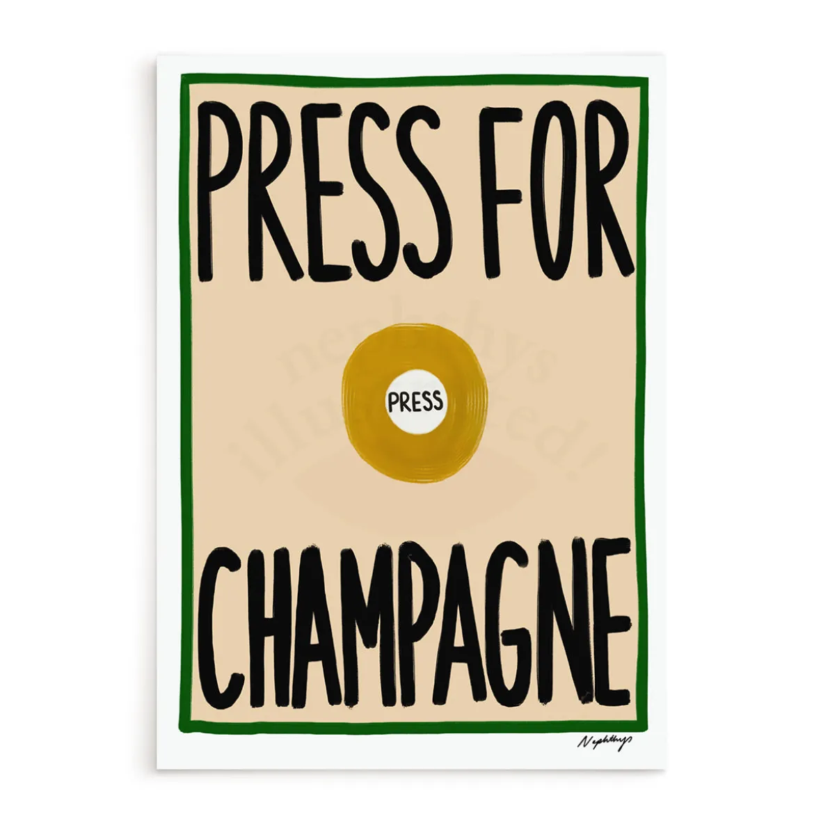Affiche A3 Press For Champagne