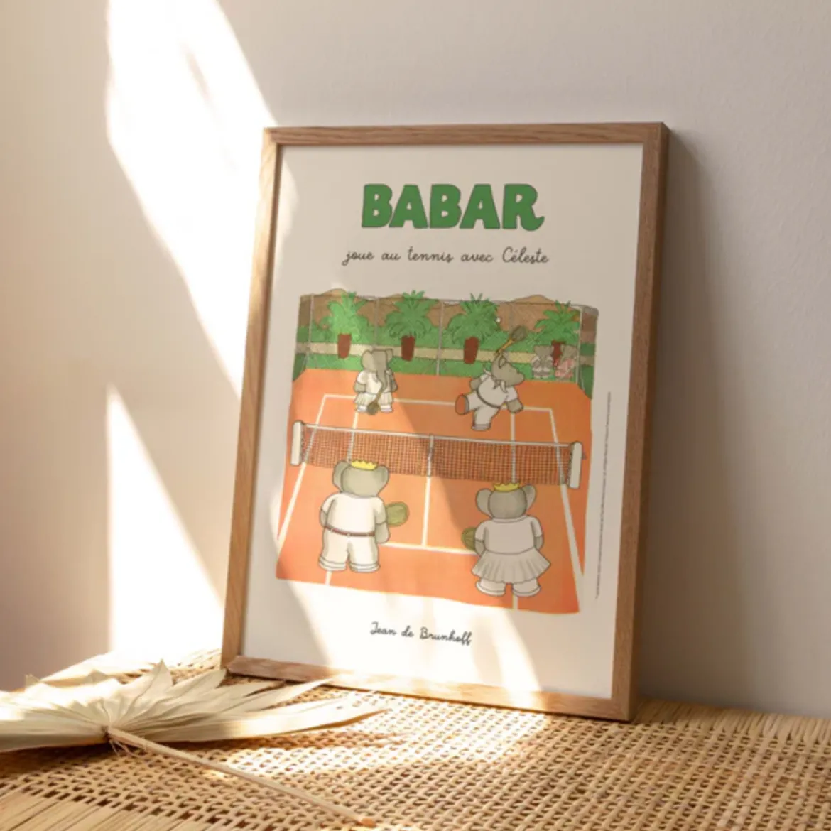 Affiche Babar Babar joue au tennis avec Céleste