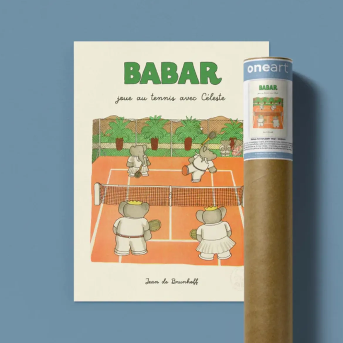 Affiche Babar Babar joue au tennis avec Céleste