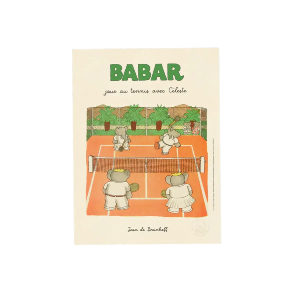 Affiche Babar Babar joue au tennis avec Céleste