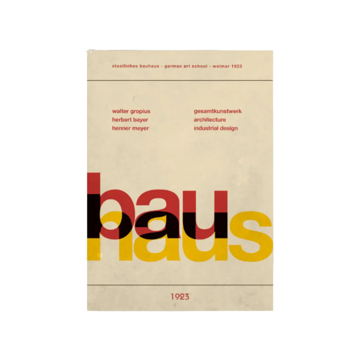 Affiche Bauhaus - Weimar Gropius