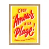 Affiche C'est l'amour à la Plage Toqué Frères - 30 cm x 40 cm