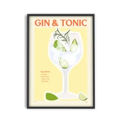 Affiche Cocktail - Elin PK - Gin & Tonic