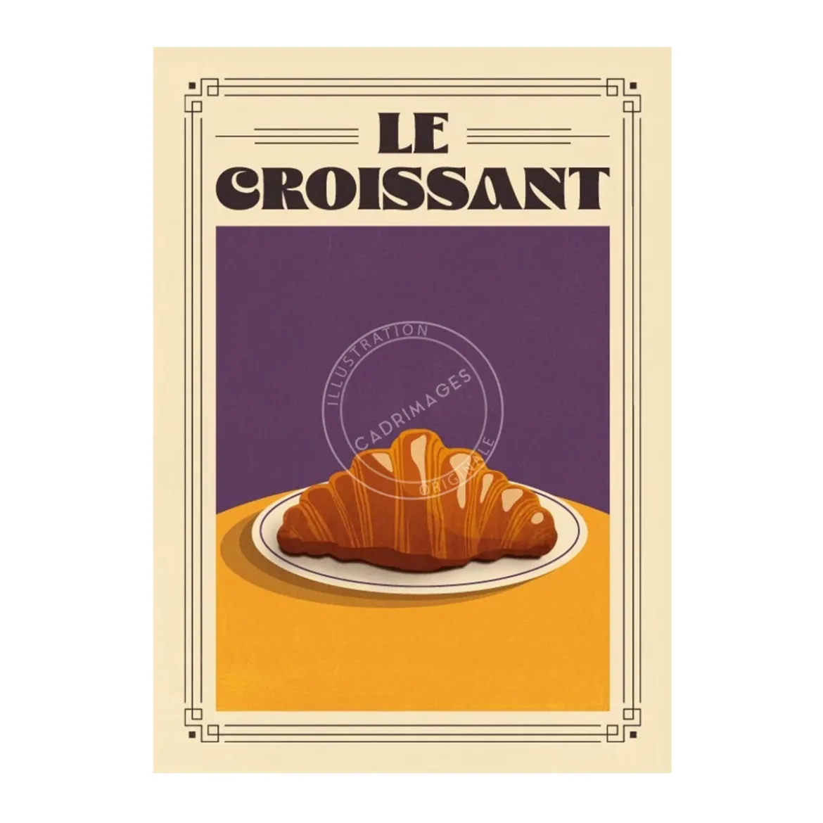 Affiche culture - Le Croissant