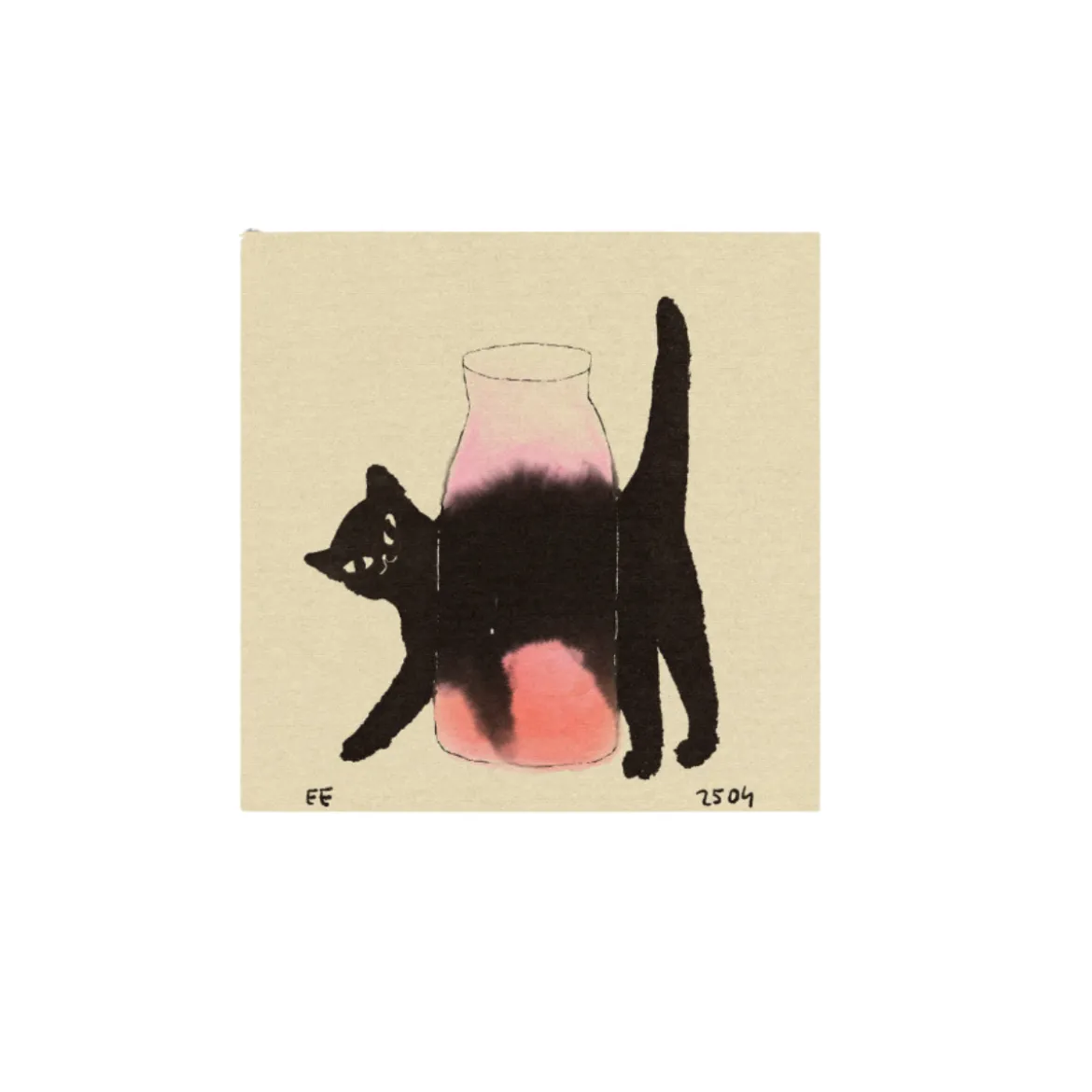 Affiche Enikő Eged - Cat Bottle
