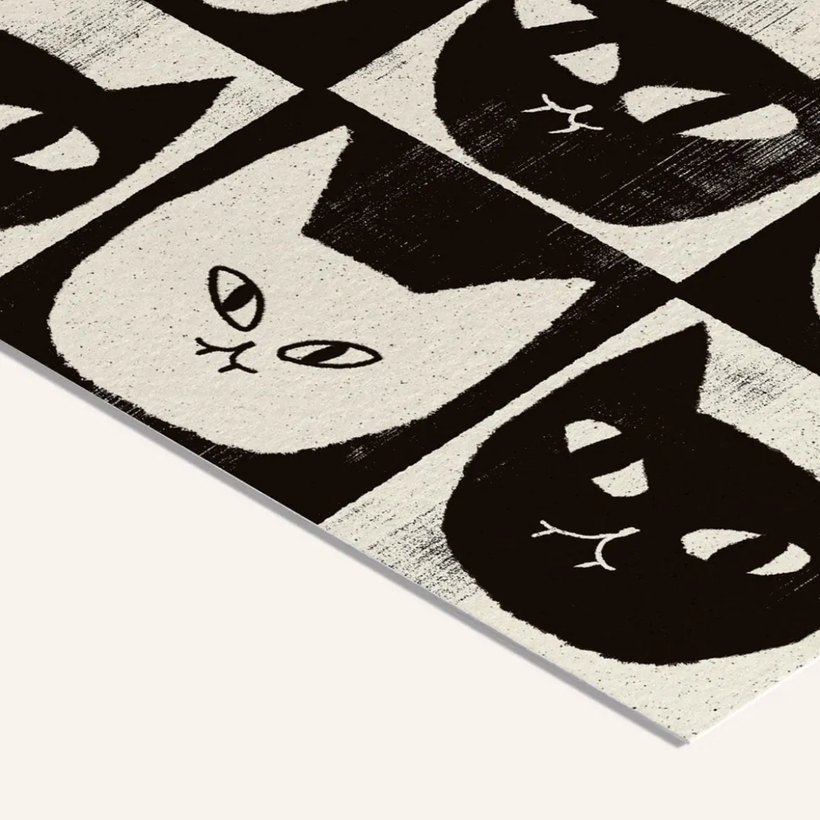 Affiche Eniko Eged Black Cat White