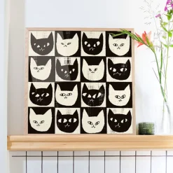 Affiche Eniko Eged Black Cat White
