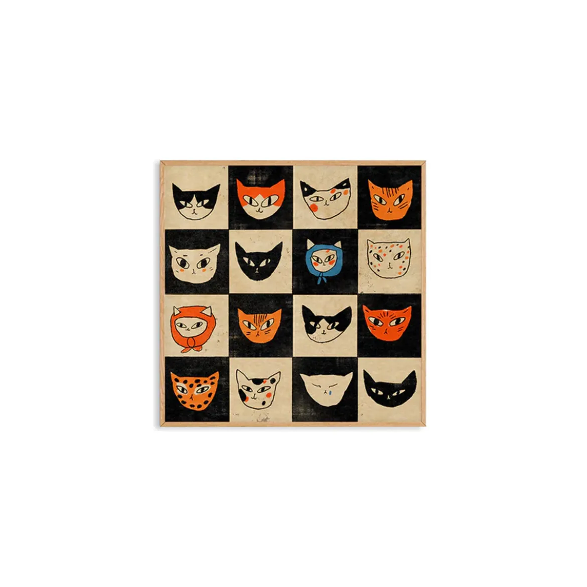 Affiche Eniko Eged - Cat Bingo - 50 x 50 cm