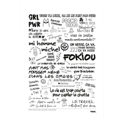 Affiche Graffitis de Toilettes