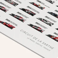 Affiche 24 Heures du Mans Winners 1923-2026
