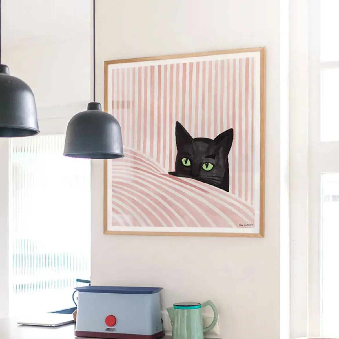 Affiche Kosicka Black cat - 50 x 50 cm