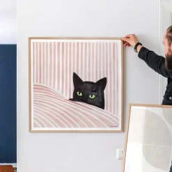 Affiche Kosicka Black cat - 50 x 50 cm