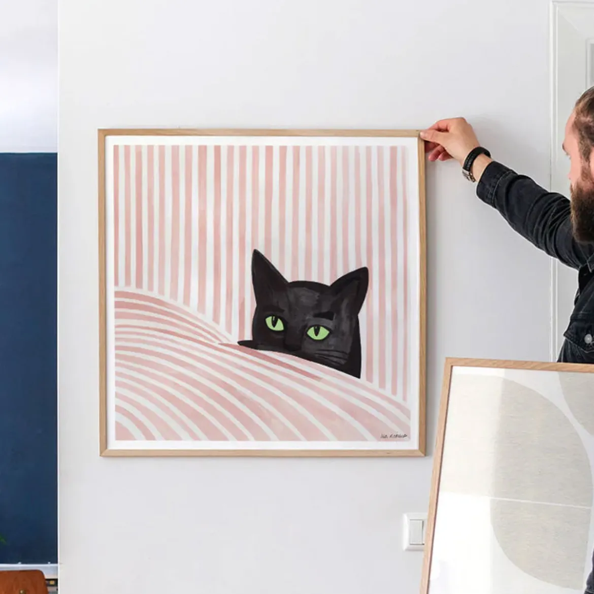 Affiche Kosicka Black cat - 50 x 50 cm