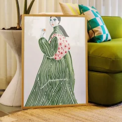 Affiche La Poire Green Coat
