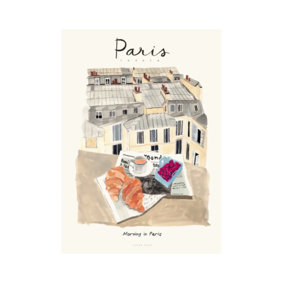 Affiche Laura Page - Morning in Paris