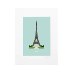 Affiche Le Duo Archi Eiffel Tower France - 30 cm x 40 cm