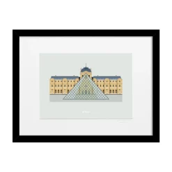 Affiche Le Duo Archi Musée du Louvre - 22 cm x 22 cm
