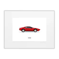 Affiche Le duo Ferrari 308 GTB Rouge - 30 x 40 cm