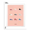 Affiche Le Duo Sneakers - 30 x 40 cm