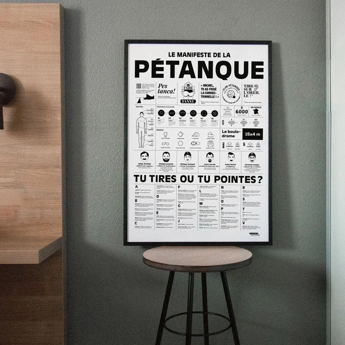 Affiche Le manifeste de la pétanque - 50 x 70 cm