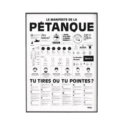 Affiche Le manifeste de la pétanque - 50 x 70 cm