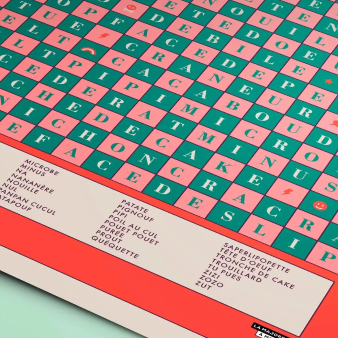 Affiche Les gros mots 50x70cm