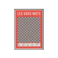 Affiche Les gros mots 50x70cm