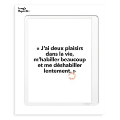 Affiche Loic Prigent J'Ai Deux Plaisirs - 30 x 40 cm