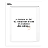 Affiche Loic Prigent Je Veux Un Job - 30 x 40 cm
