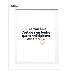 Affiche Loic Prigent Le Vrai Luxe - 56 x 76 cm