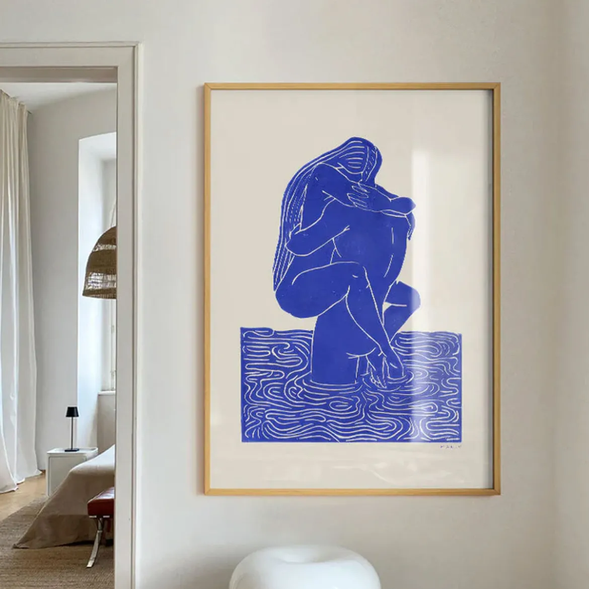 Affiche Maliv One+One=Three - Bleu