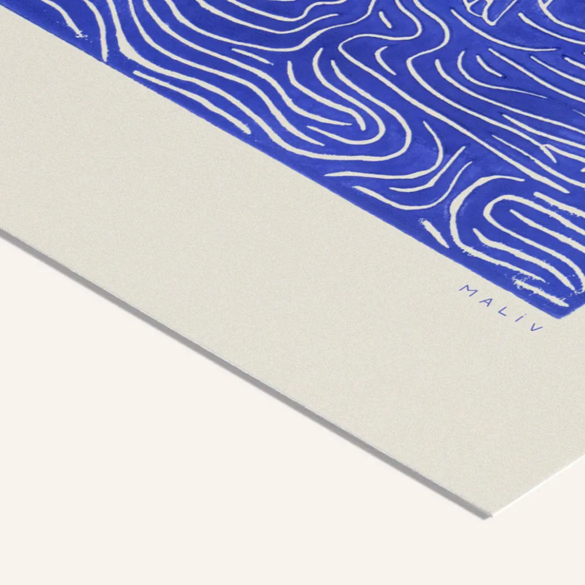 Affiche Maliv One+One=Three - Bleu