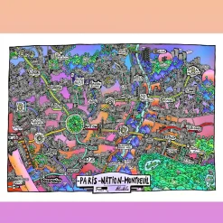 Affiche Paris - Nation Montreuil