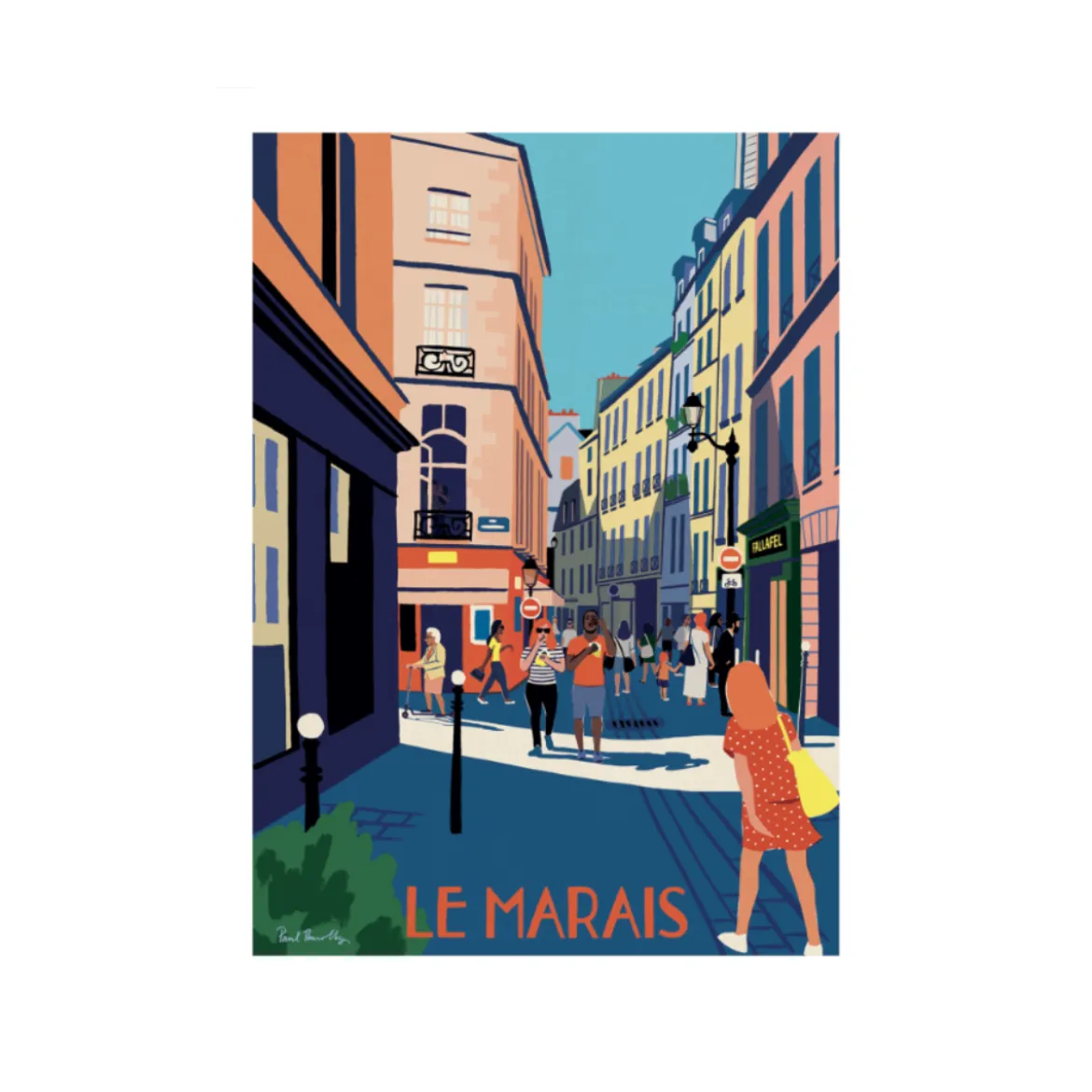 Affiche Paul Thurlby - 06 Le Marais