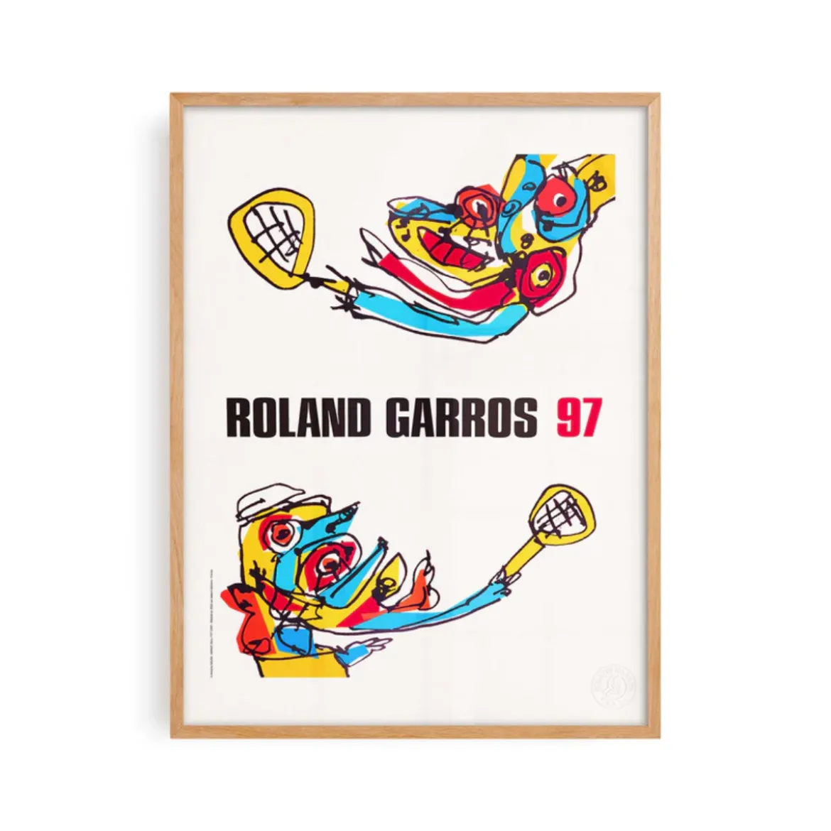 Affiche Roland-Garros 1997 - Antonio Saura - 30 x 40 cm