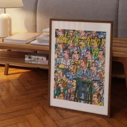 Affiche Roland-Garros 1999 - Antonio Segui - 30 x 40 cm