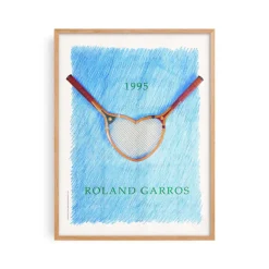 Affiche Roland-Garros 1995 - Donald Lipski - 30 x 40 cm