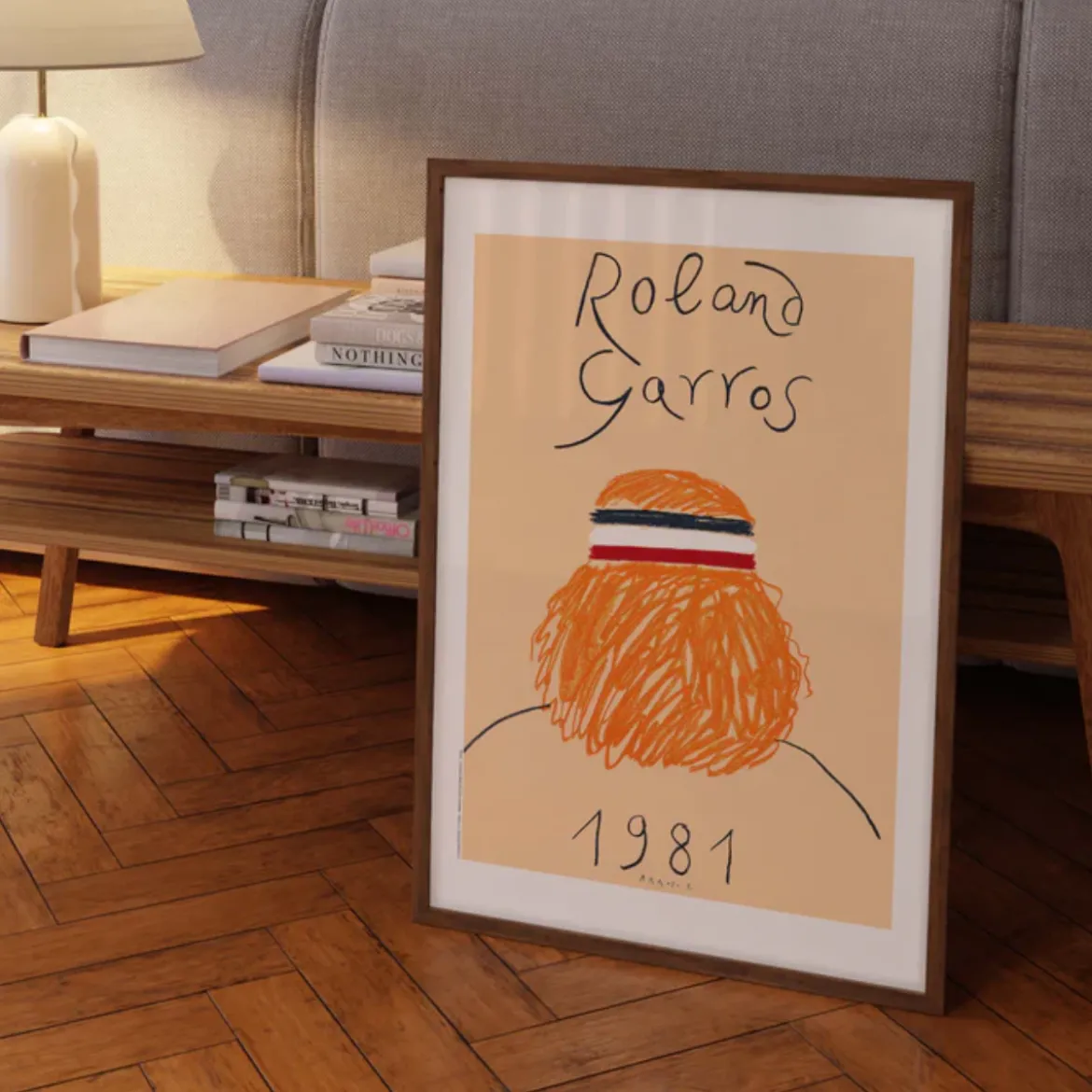 Affiche Roland-Garros 1981 - Eduardo Arroyo - 30 x 40 cm
