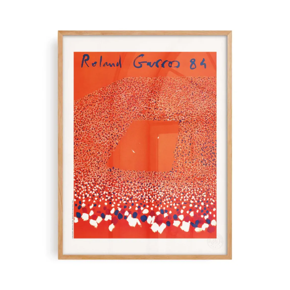 Affiche Roland-Garros 1984 - Gilles Aillaud - 30 x 40 cm
