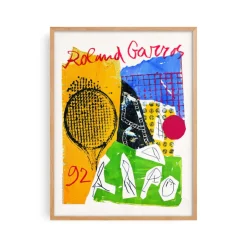 Affiche Roland-Garros 1992 - Jan Voss - 30 x 40 cm
