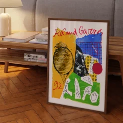Affiche Roland-Garros 1992 - Jan Voss - 30 x 40 cm