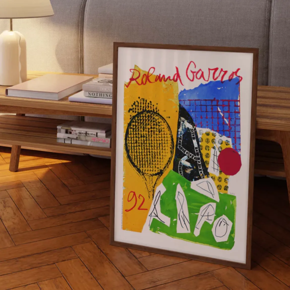 Affiche Roland-Garros 1992 - Jan Voss - 30 x 40 cm