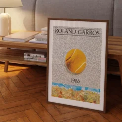 Affiche Roland-Garros 1986 - Jiri Kolar - 30 x 40 cm