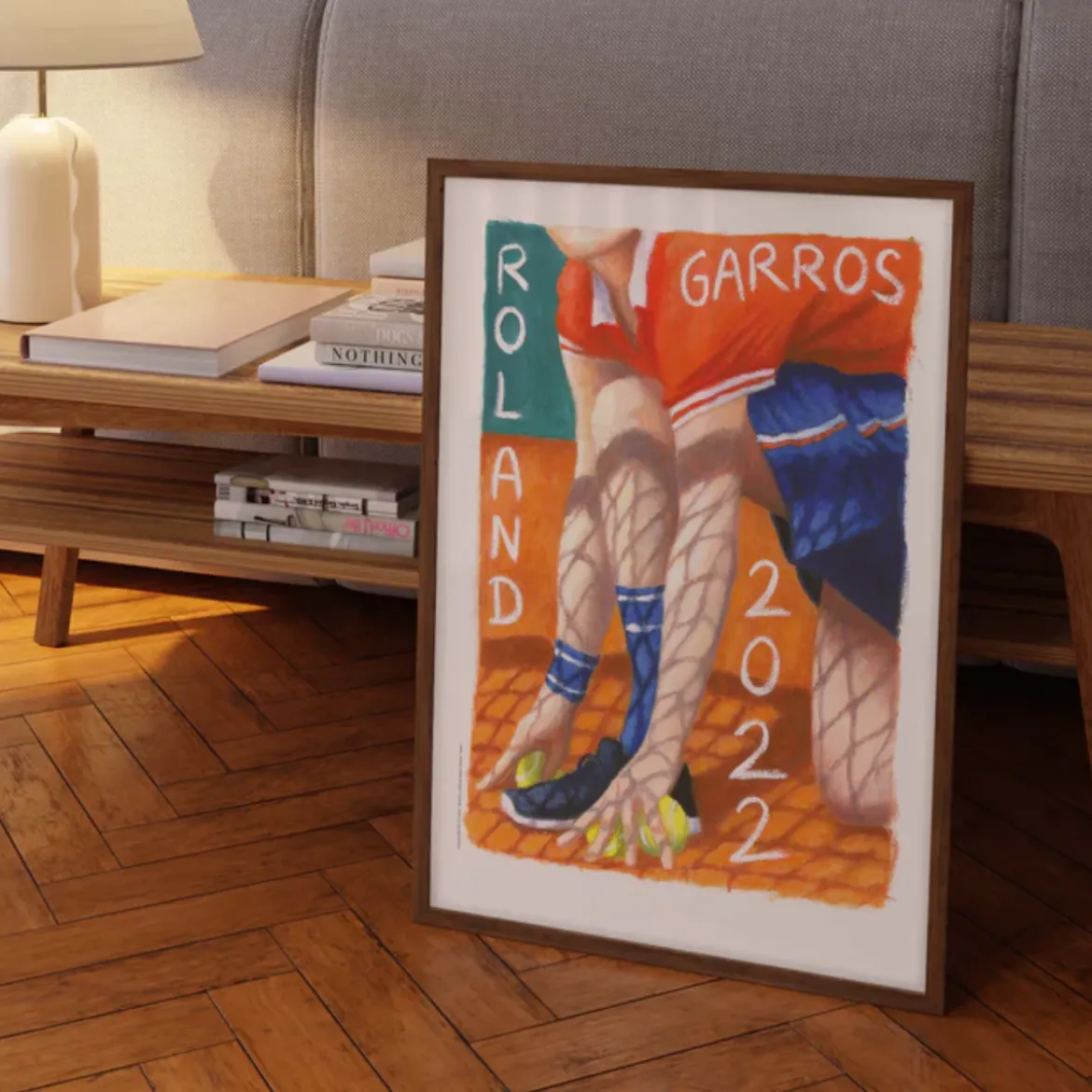 Affiche Roland-Garros 2022 - Louise Sartor - 30 x 40 cm