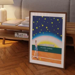 Affiche Roland-Garros 2023 - Maxime Verdier - 30 x 40 cm