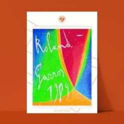 Affiche Roland-Garros 1989 - Nicola De Maria - 30 x 40 cm