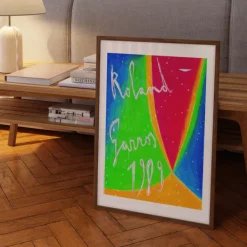 Affiche Roland-Garros 1989 - Nicola De Maria - 30 x 40 cm
