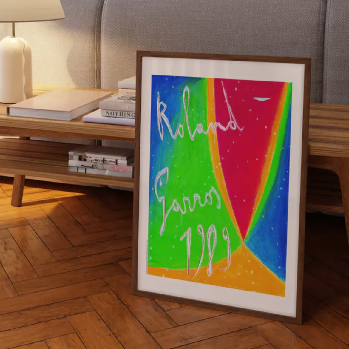 Affiche Roland-Garros 1989 - Nicola De Maria - 30 x 40 cm